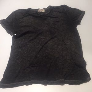 Gray Cutout Hollister Burnout Tee